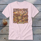 Pink t-shirt with "Echoes From the Ridge" and banjo artwork.