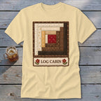Log Cabin Faux Quilt Block Classic Tee