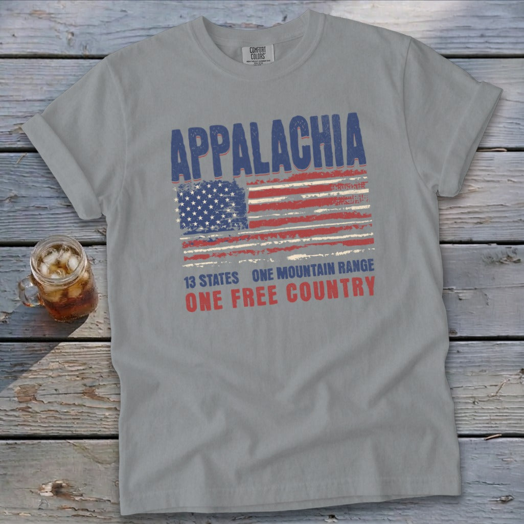 13 States One Country Signature Tee - Granite