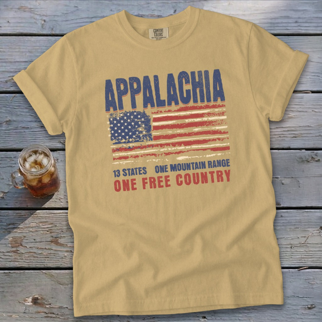 13 States One Country Signature Tee - Mustard