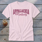Light pink t-shirt with "APPALACHIA #Kentucky" in maroon text.