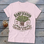 Ramp Season graphic with scallions, mountains, and text about digging and cooking.