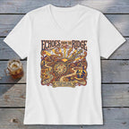 White t-shirt with "Echoes From The Ridge Appalachian Music & Picking Celebration" graphic.
