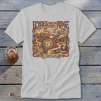 Light grey t-shirt featuring "Echoes From the Ridge" and Appalachian Music & Picking Celebration artwork.