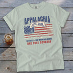 Appalachia 1776-2026 American flag t-shirt.
