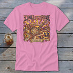 Pink t-shirt with "Echoes from the Ridge Appalachian Music & Picking Celebration" graphic.