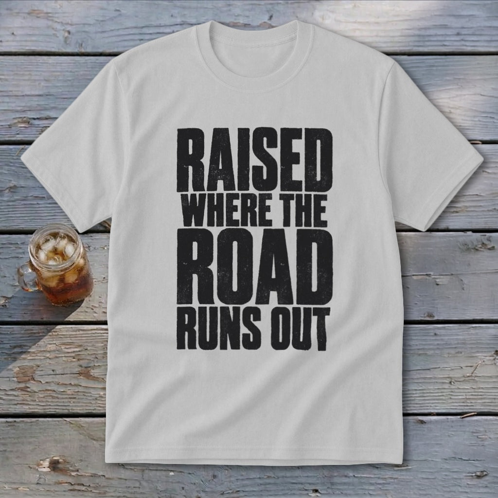 Raised Where the Road Runs Out Youth Tee