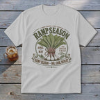 White t-shirt with "Ramp Season" graphic featuring illustration of ramps and text.