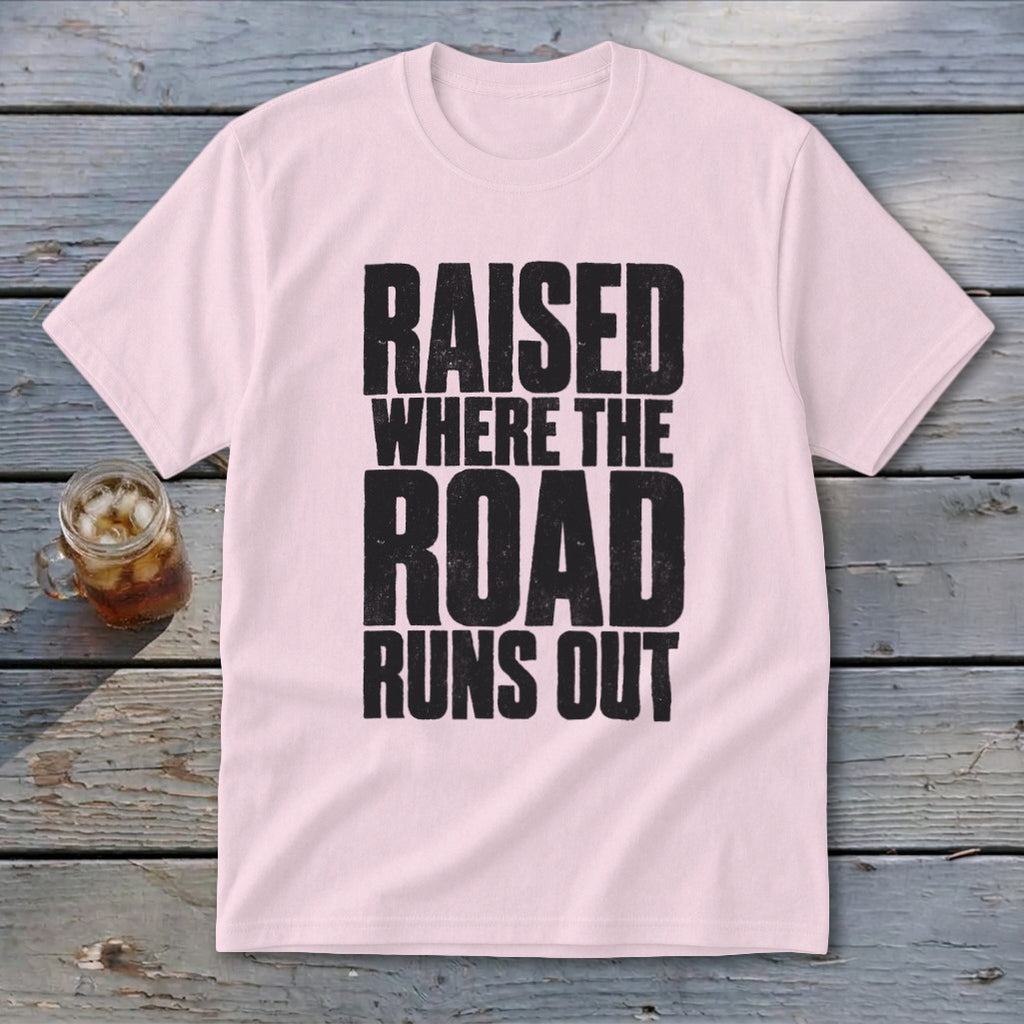 Raised Where the Road Runs Out Youth Tee