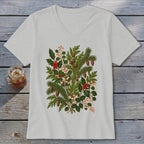 Mountain Winter Greens V-neck