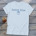 Light blue t-shirt with "Haint Blue" text and a paint can graphic.