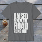 Raised Where the Road Runs Out V-neck