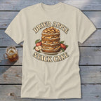 Cream t-shirt graphic featuring a stack cake with apples, text "DRIED APPLE STACK CAKE".
