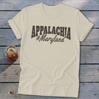 Lightweight t-shirt with "Appalachia #Maryland" printed on the front.