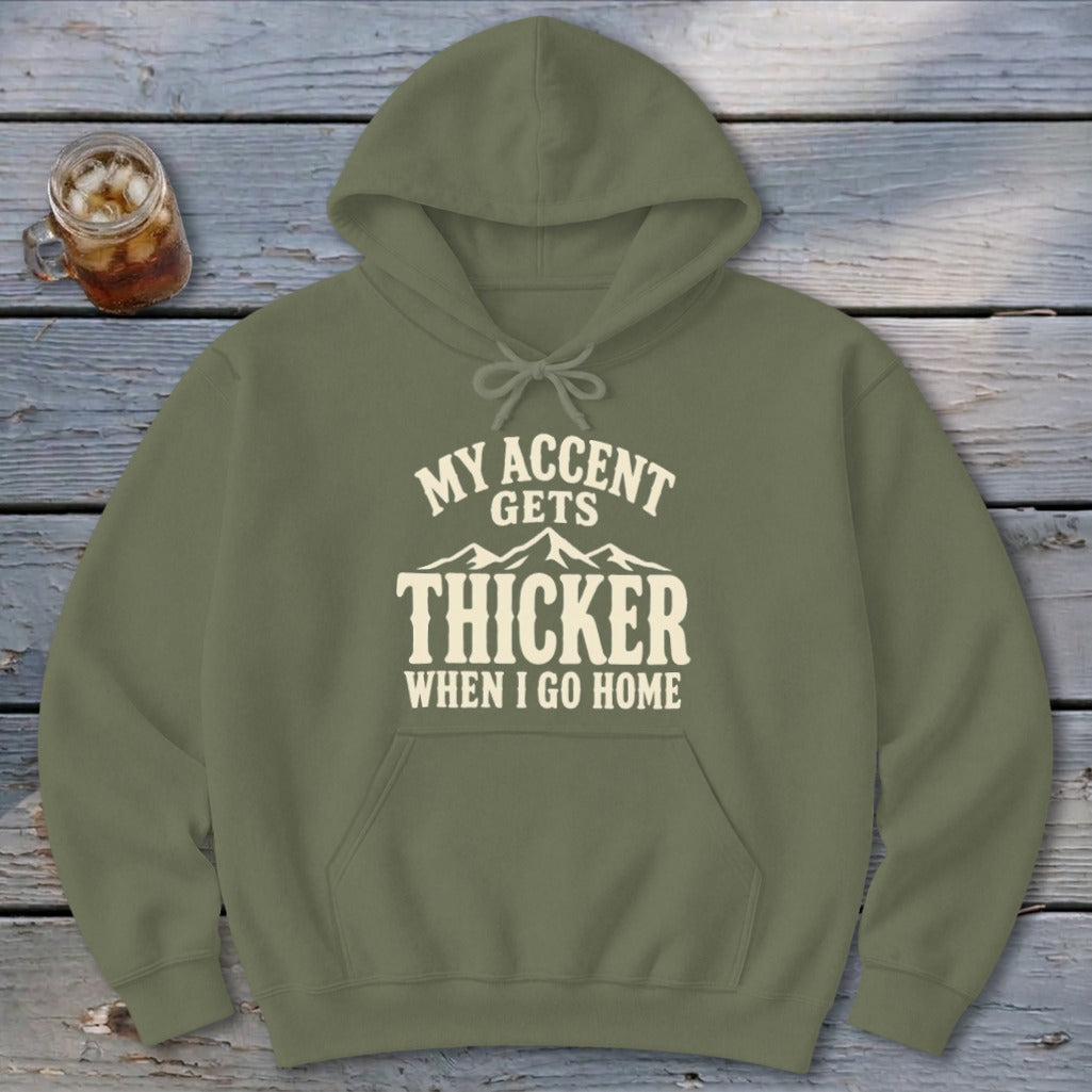 Accent Gets Thicker Hoodie