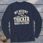 Accent Gets Thicker Long Sleeve Tee