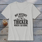 Accent Gets Thicker V-neck