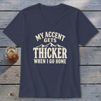 Accent Gets Thicker V-neck