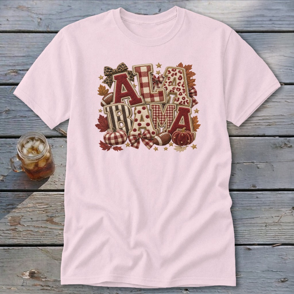 Alabama Faux Chenille Fall Patch Classic Tee