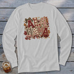 Alabama Faux Chenille Fall Patch Long Sleeve Tee