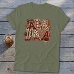 Alabama Faux Chenille Fall Patch Softstyle Tee