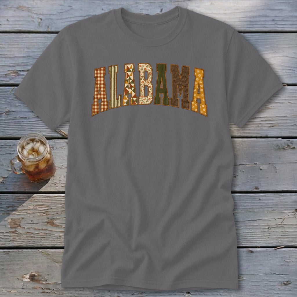 Alabama Faux Embroidery Letters Classic Tee