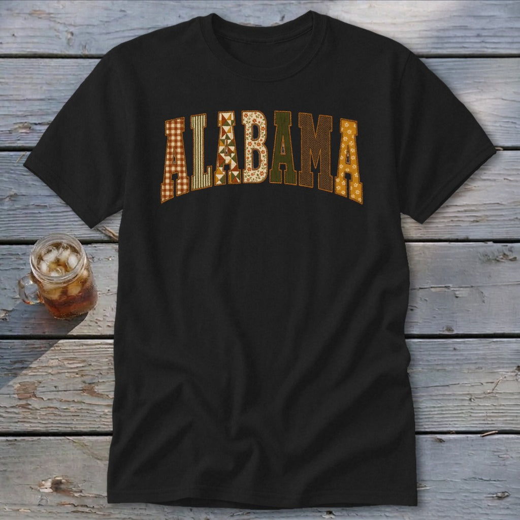 Alabama Faux Embroidery Letters Classic Tee