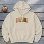 Alabama Faux Embroidery Letters Hoodie