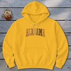 Alabama Faux Embroidery Letters Hoodie