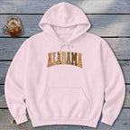 Alabama Faux Embroidery Letters Hoodie
