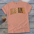 Alabama Faux Embroidery Letters Signature Tee