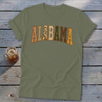 Alabama Faux Embroidery Letters Softstyle Tee