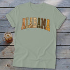 Alabama Faux Embroidery Letters Softstyle Tee