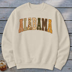 Alabama Faux Embroidery Letters Sweatshirt