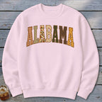Alabama Faux Embroidery Letters Sweatshirt