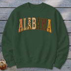Alabama Faux Embroidery Letters Sweatshirt