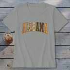 Alabama Faux Embroidery Letters V-neck