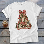 Alabama Faux Patchwork Christmas Tree Signature Tee