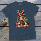 Alabama Faux Patchwork Christmas Tree Signature Tee