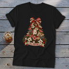 Alabama Faux Patchwork Christmas Tree Softstyle Tee