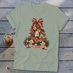 Alabama Faux Patchwork Christmas Tree Softstyle Tee
