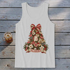 Alabama Faux Patchwork Christmas Tree Tank Top