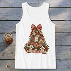 Alabama Faux Patchwork Christmas Tree Tank Top