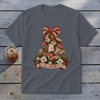 Alabama Faux Patchwork Christmas Tree Youth Tee