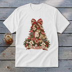 Alabama Faux Patchwork Christmas Tree Youth Tee
