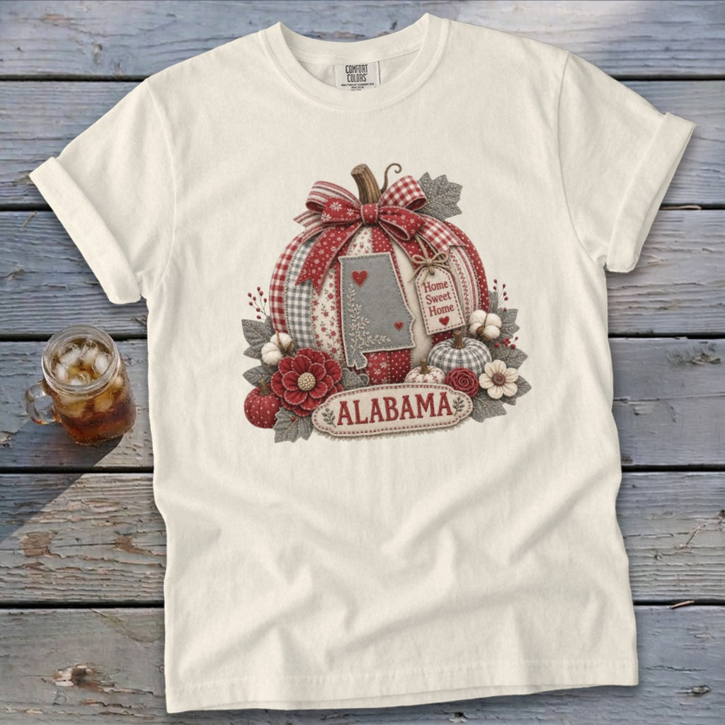 Alabama Faux Patchwork Pumpkin Signature Tee