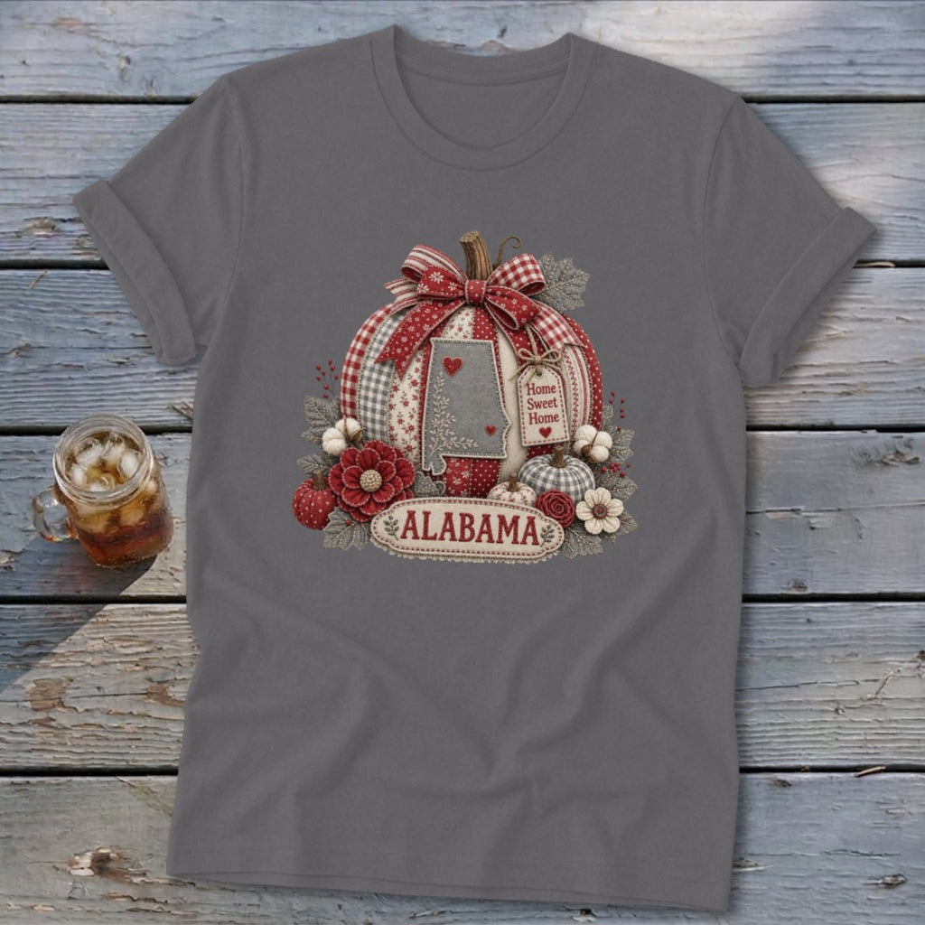 Alabama Faux Patchwork Pumpkin Softstyle Tee