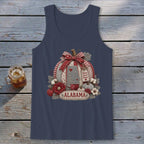 Alabama Faux Patchwork Pumpkin Tank Top