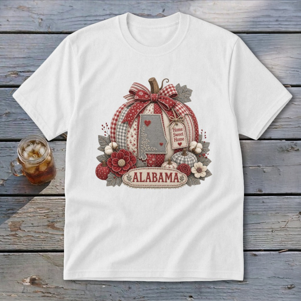 Alabama Faux Patchwork Pumpkin Youth Tee