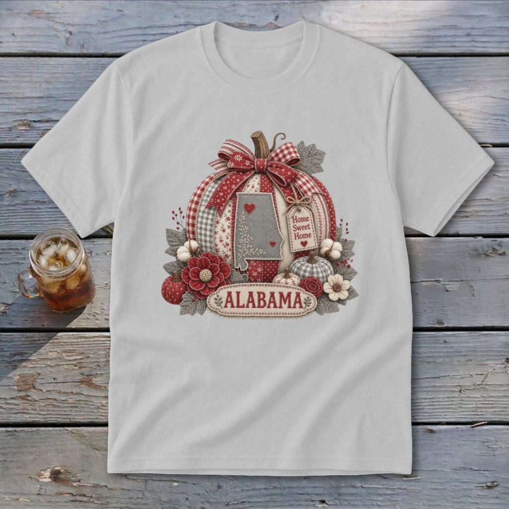 Alabama Faux Patchwork Pumpkin Youth Tee